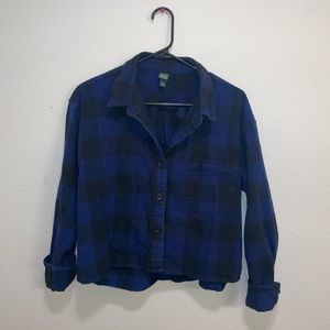 Wild Fable Cropped Flannel